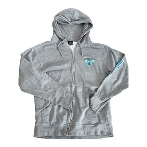 Jurassic World Universal Studios Isla Nubar Mosasaurus Zip Jacket Hoodie Mens M